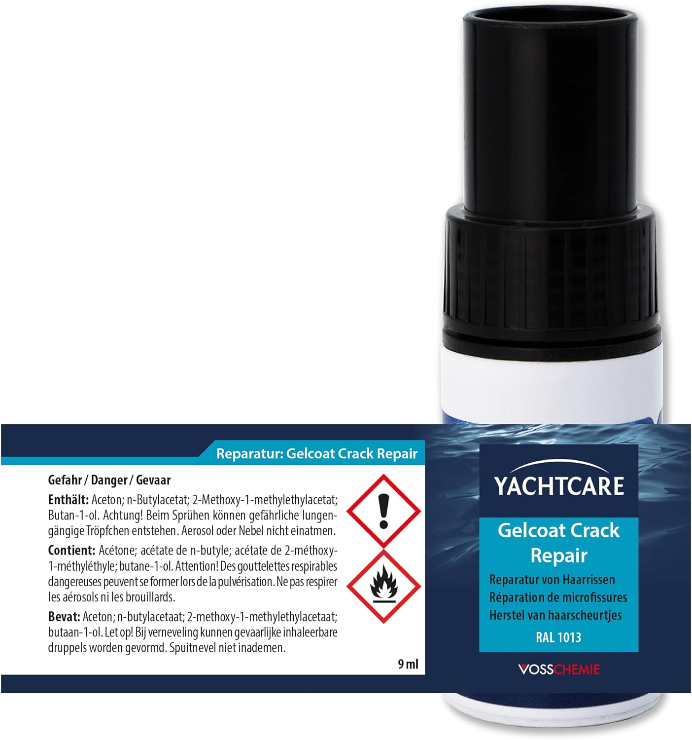 Yachtcare Gelcoat Crack Repair 9ml - Zum Verschließen von Haarrissen & kleinsten Abplatzungen