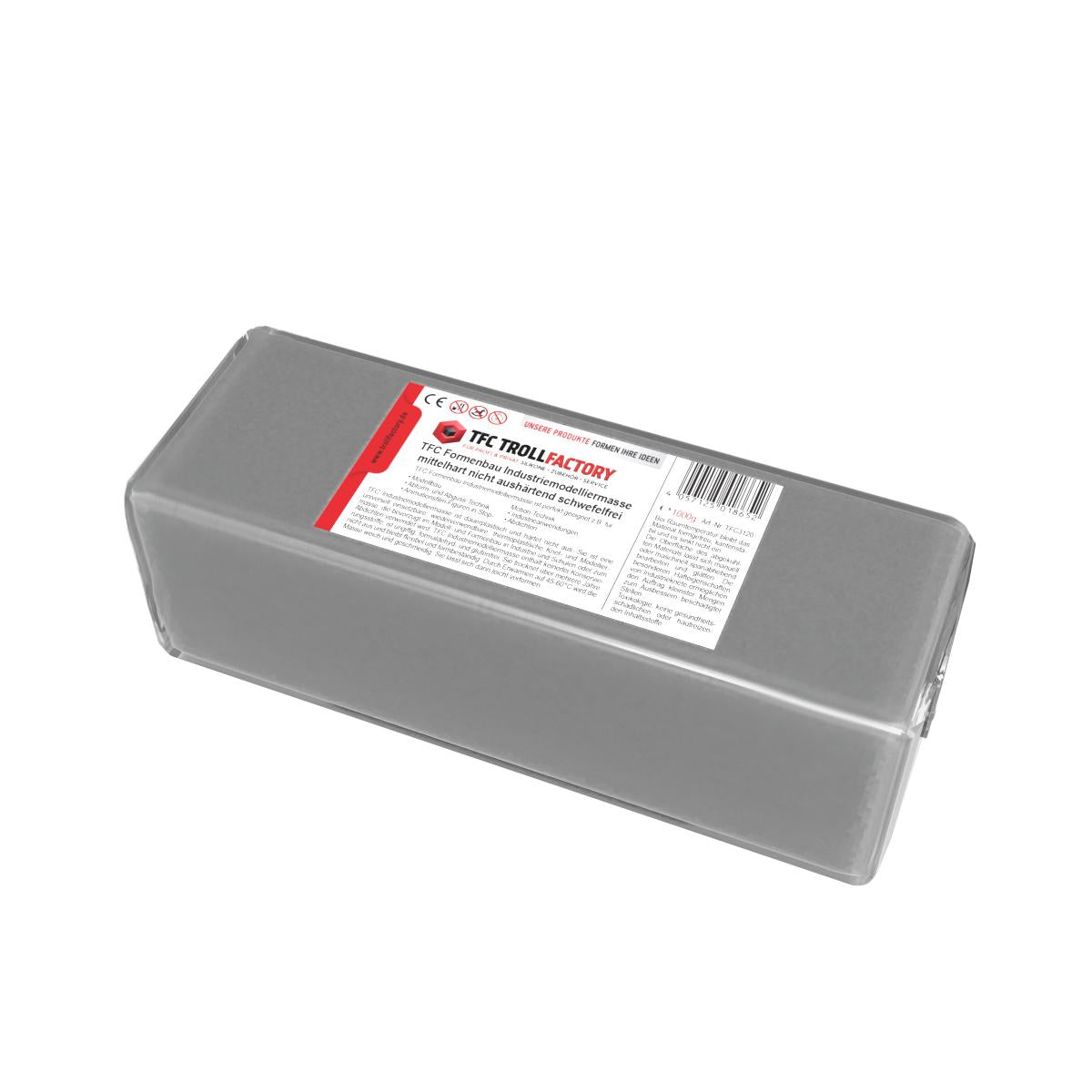 Polyment Formenbau-Industrie-Modelliermasse grau mittelhart nicht aushärtend 1000g