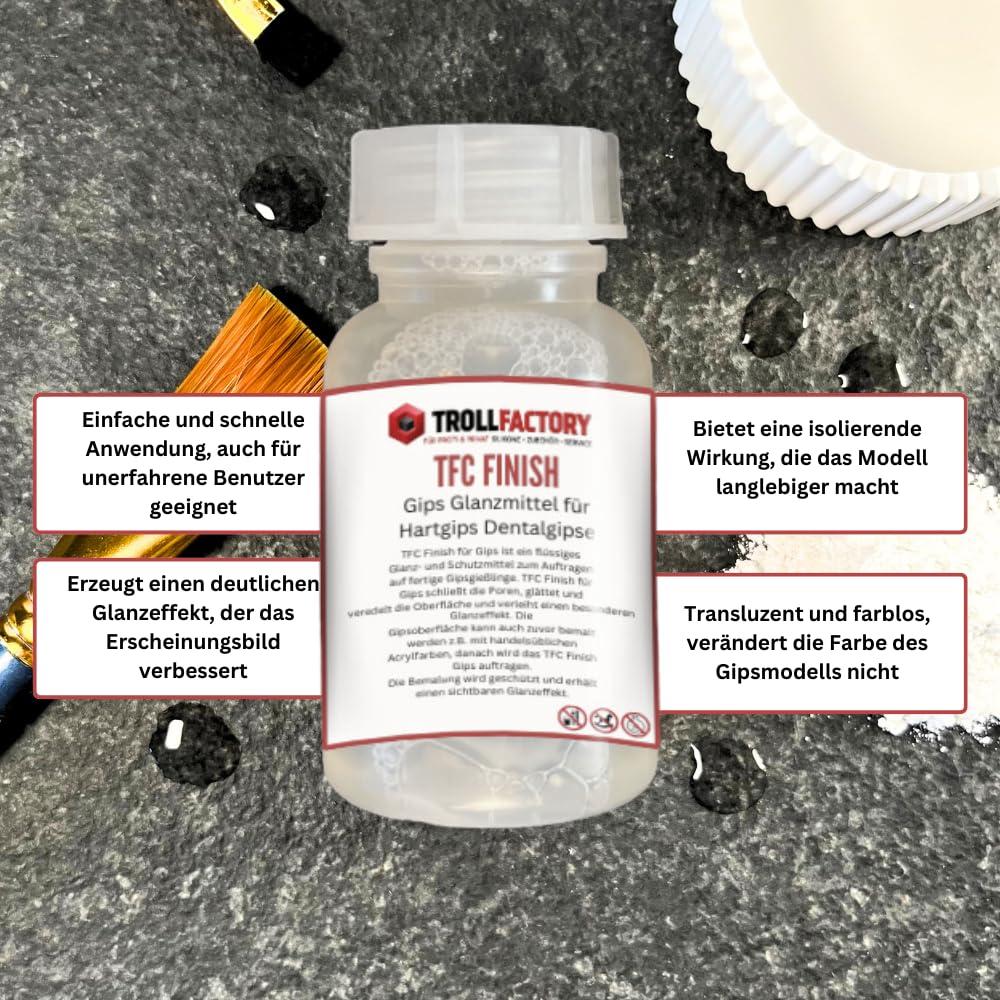 TFC Finish Gips Glanzmittel für Hartgips Dentalgipse 100ml