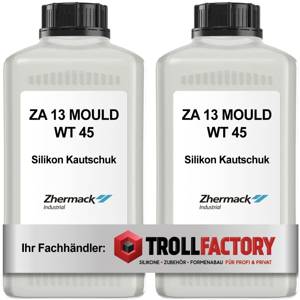 Zhermack Silikon Kautschuk ZA 13 Mould WT45 Shore Härte 13 transluzent weich