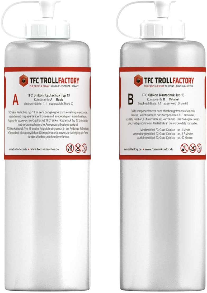 Polyment Silikon Kautschuk Typ 13 I Dubliersilikon, sehr weich