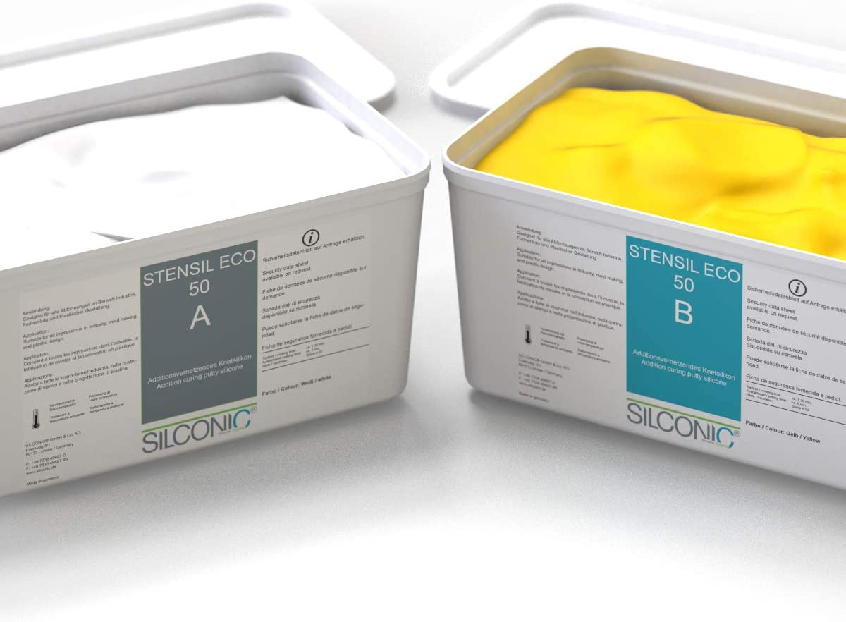 REPLISIL STENSIL ECO 50 Silikon Kautschuk gelb mittelhart knetbar Set