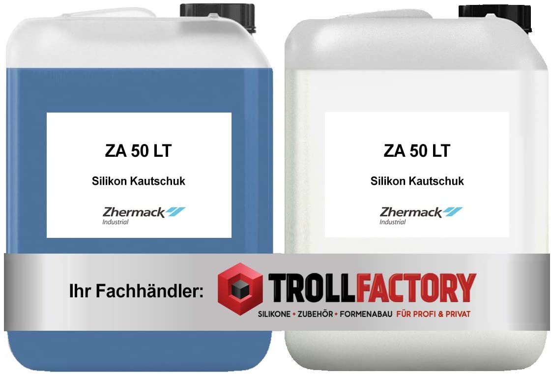 Zhermack Silikon Kautschuk ZA 50 LT Shore Härte 50 mittelhart blau