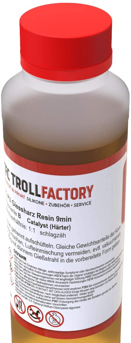 Polyment PU Giessharz Resin 9 Min. I Zweikomponenten-Giessmasse, beige I dünnflüssig