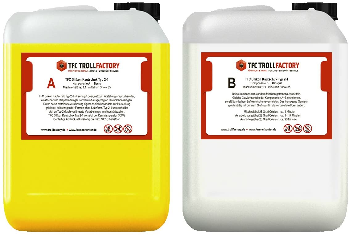 Silikon Kautschuk Typ 2-1 I Dubliersilikon dünnflüssig I mittelhart