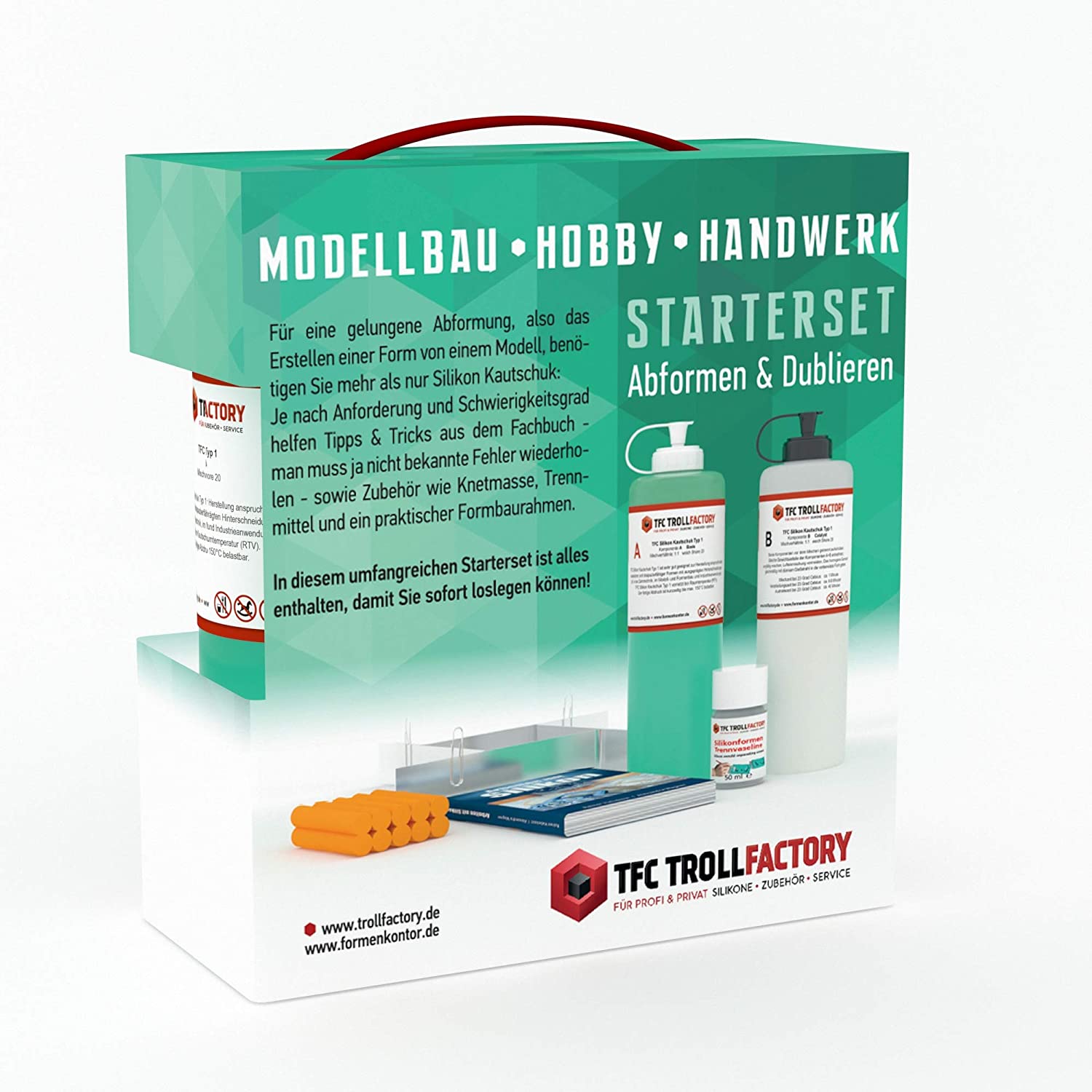 Polyment Starterset Einsteigerset Abformen Dublieren Formenbau Silikon Kautschuk klein
