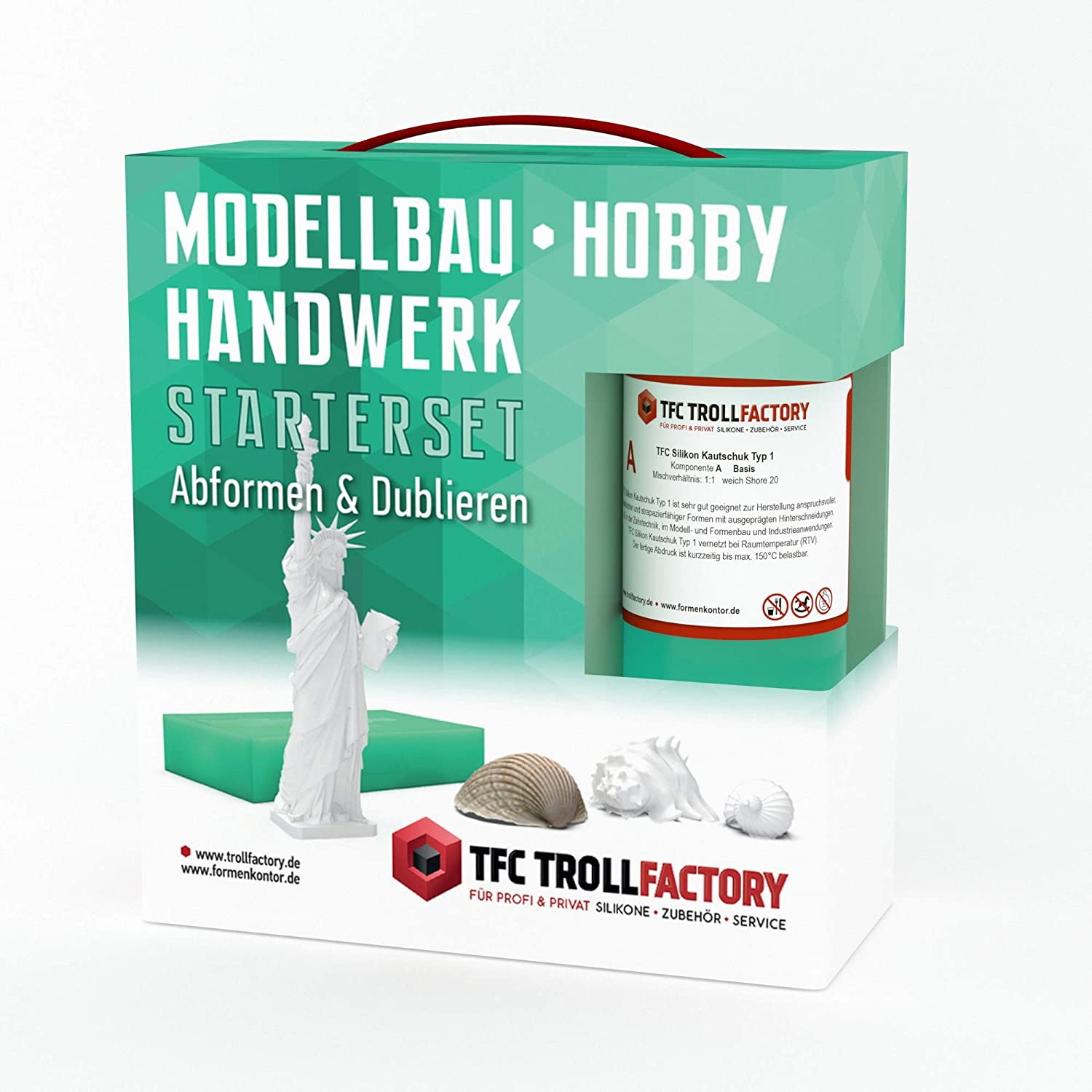 Polyment Starterset Einsteigerset Abformen Dublieren Formenbau Silikon Kautschuk klein