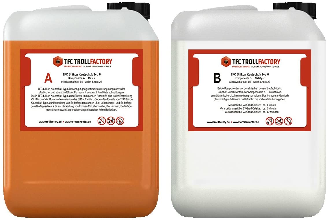 Silikon Kautschuk Typ 6 I Dubliersilikon lebensmittelecht I weich Made in Germany