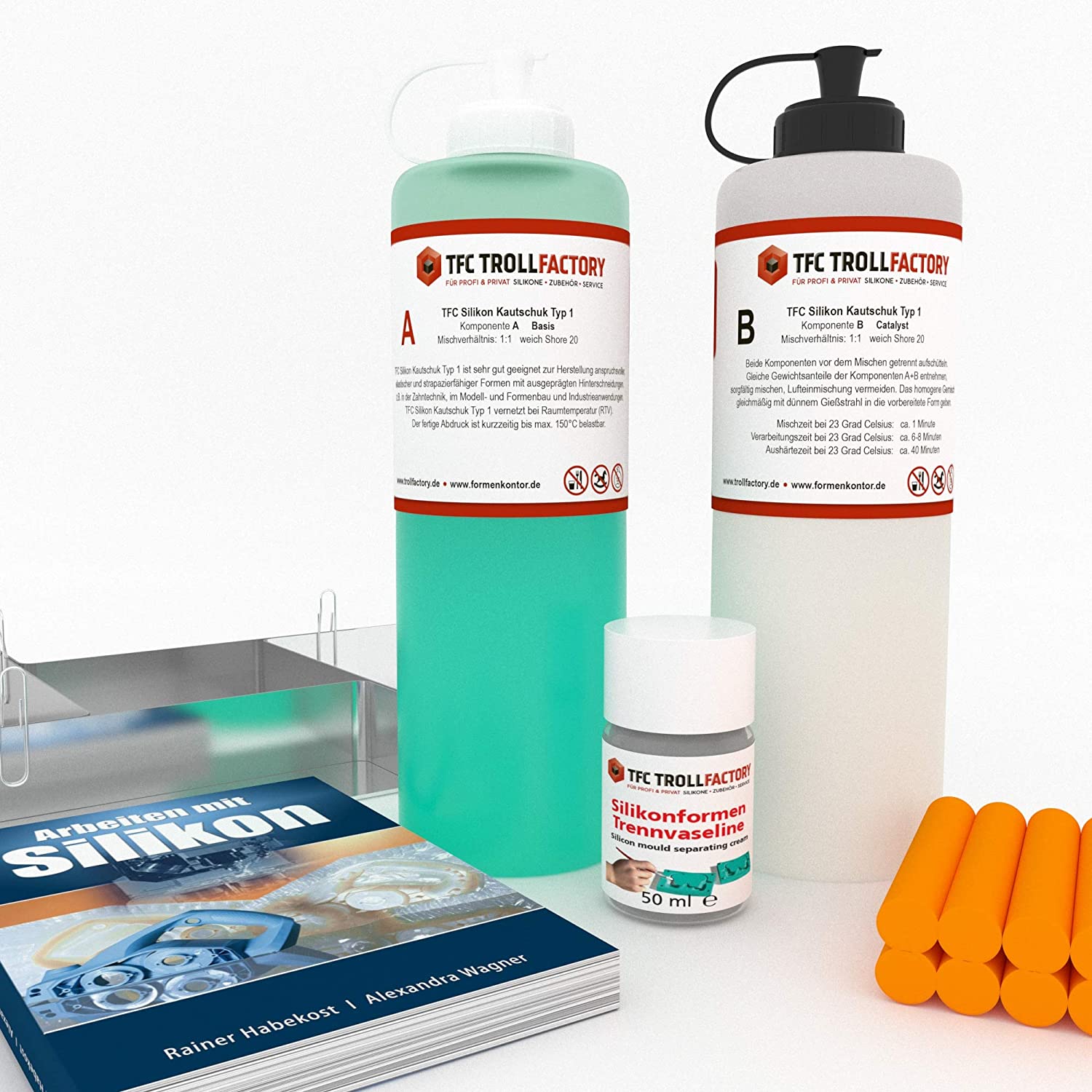 Polyment Starterset Einsteigerset Abformen Dublieren Formenbau Silikon Kautschuk klein