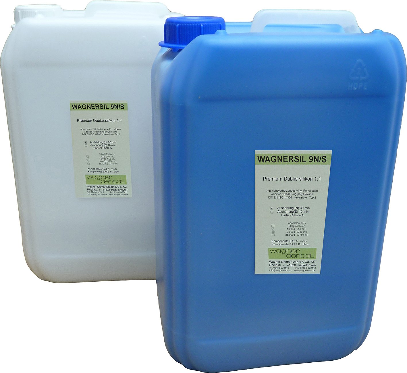 Wagnersil Premium 9 N blau Shore 9 EFZ 30 min 1:1