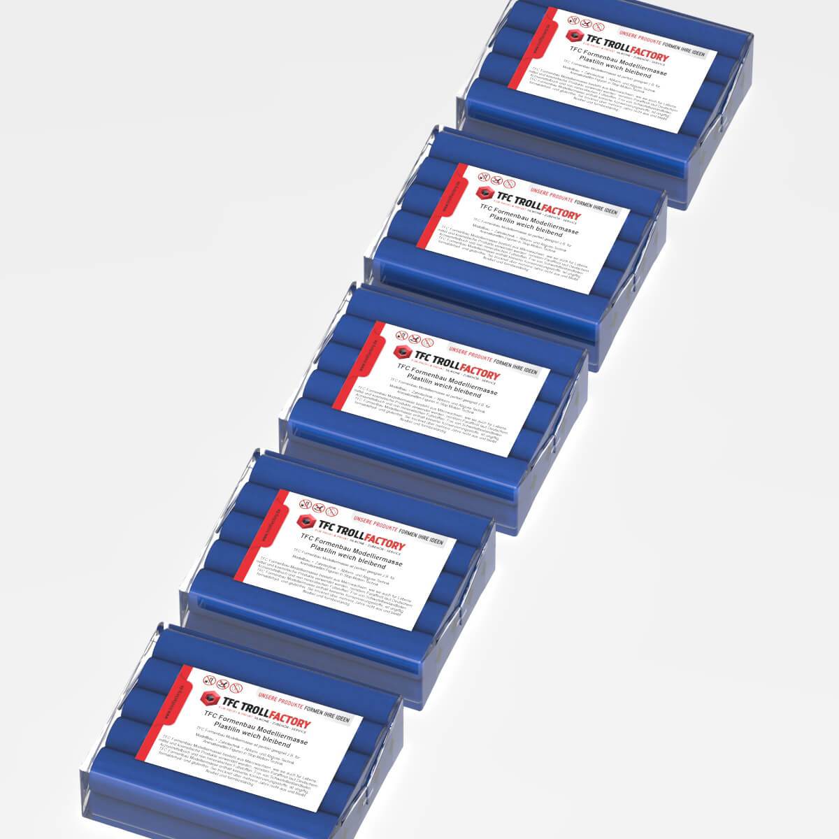 Polyment Formenbau Modelliermasse dunkelblau Plastilin weich bleibend schwefelfrei