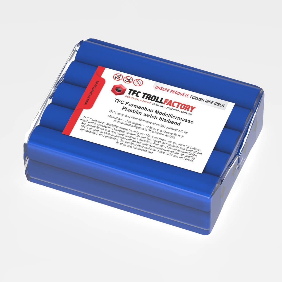 Polyment Formenbau Modelliermasse dunkelblau Plastilin weich bleibend schwefelfrei