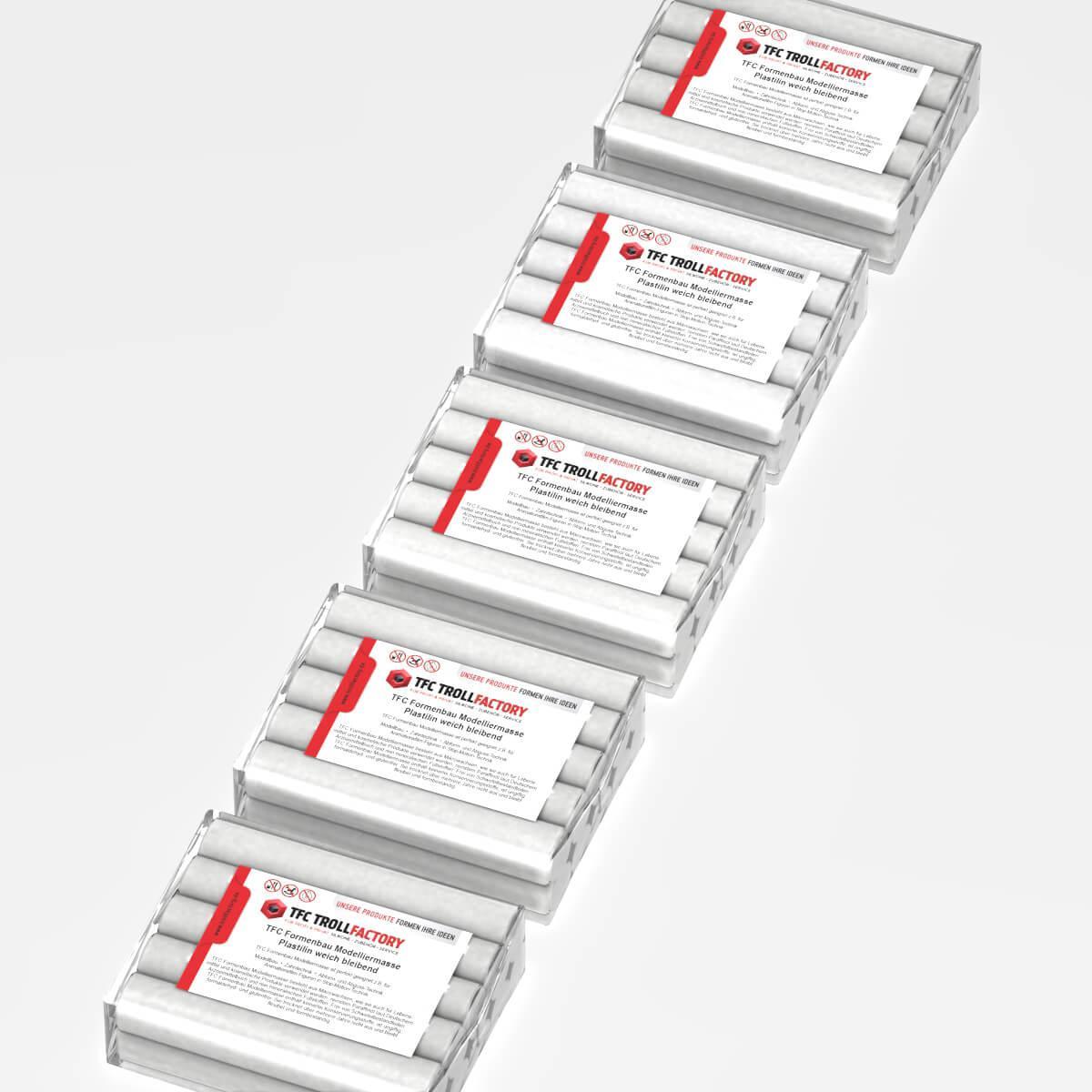 Polyment Formenbau Modelliermasse weiss Plastilin weich bleibend schwefelfrei