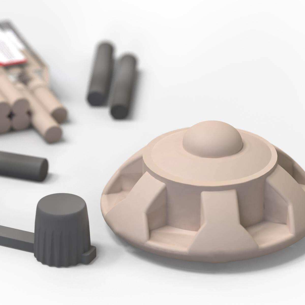 Polyment Formenbau Modelliermasse braun Plastilin weich bleibend schwefelfrei