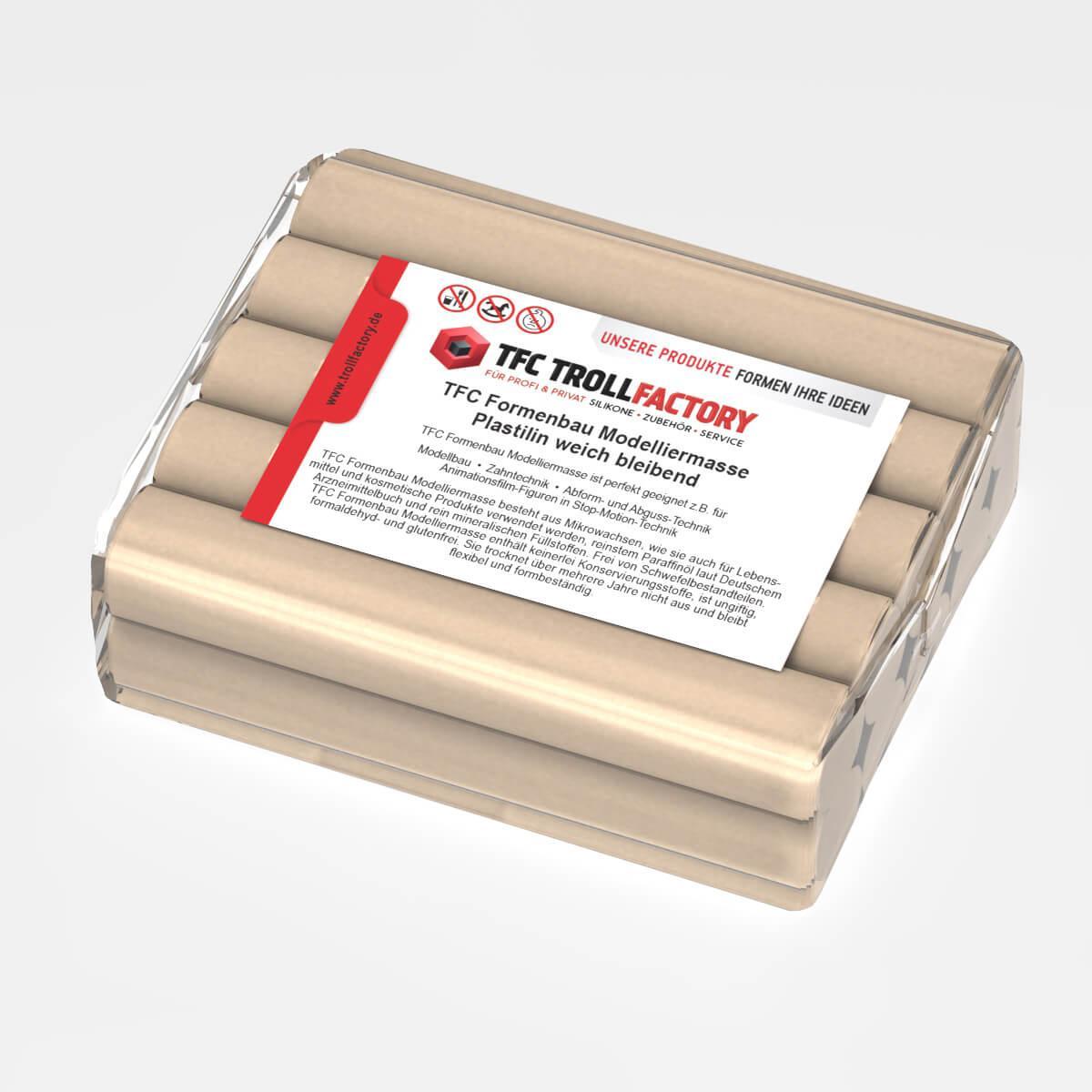 Polyment Formenbau Modelliermasse natur Plastilin weich bleibend schwefelfrei