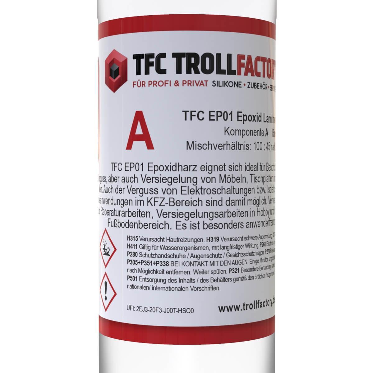 Epoxid Harz Epoxid Giessharz Laminierharz bis 10mm inkl. Einweghandschuhe