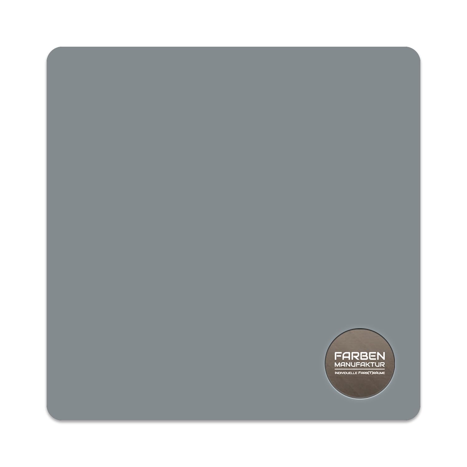 Farben Manufaktur Wandfarbe grau Innenwandfarbe Innenfarbe matt grau RAL Profi direkt deckend 5L, Farbe: RAL 7042 Verkehrsgrau A