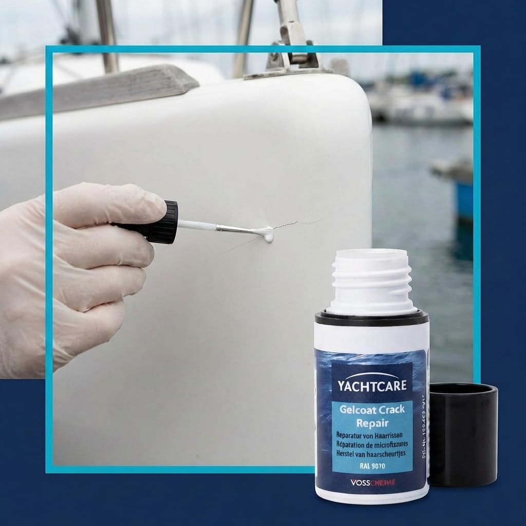 Yachtcare Gelcoat Crack Repair 9ml - Zum Verschließen von Haarrissen & kleinsten Abplatzungen