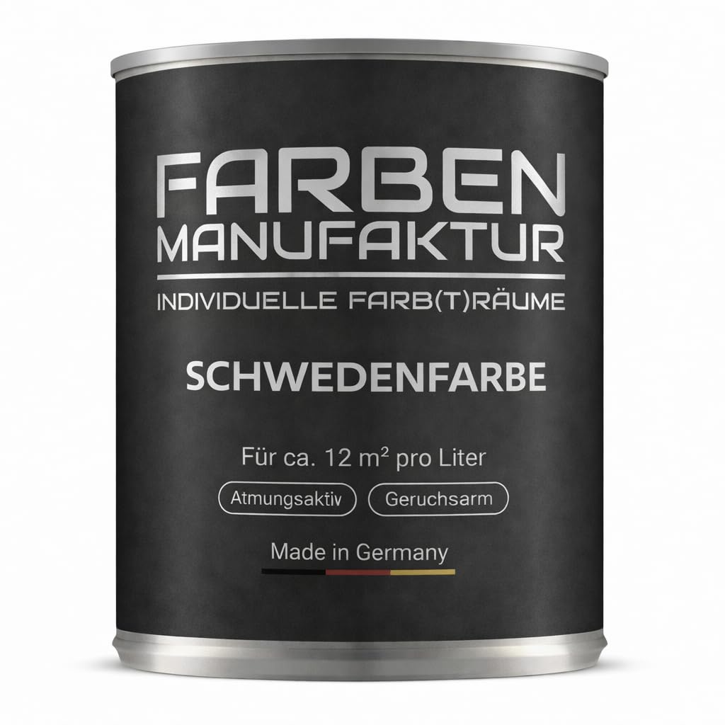 Schwedenfarbe Holzfarbe Außen Wetterfest – Holzschutzfarbe für Fassade, Gartenhaus, Zaun & Scheune – Diffusionsoffen & Nachhaltig Wetterschutzfarbe 2L, Größe: 2L, Farbe: Schweden grün