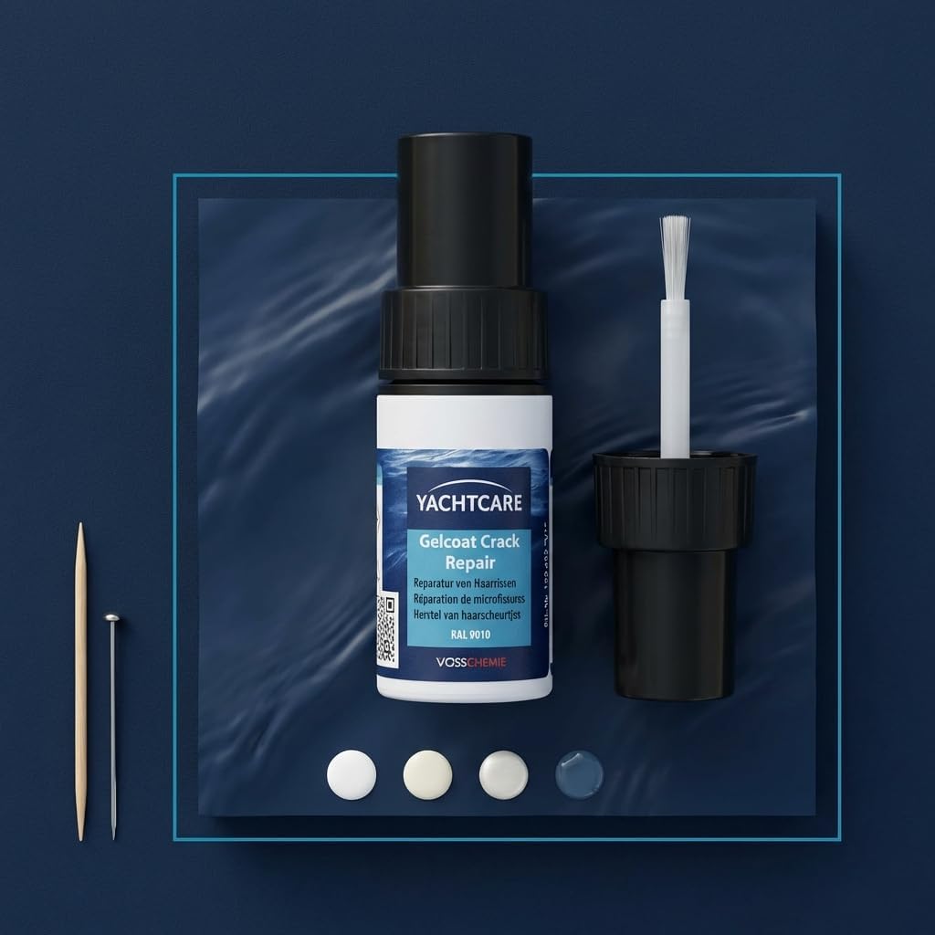 Yachtcare Gelcoat Crack Repair 9ml - Zum Verschließen von Haarrissen & kleinsten Abplatzungen