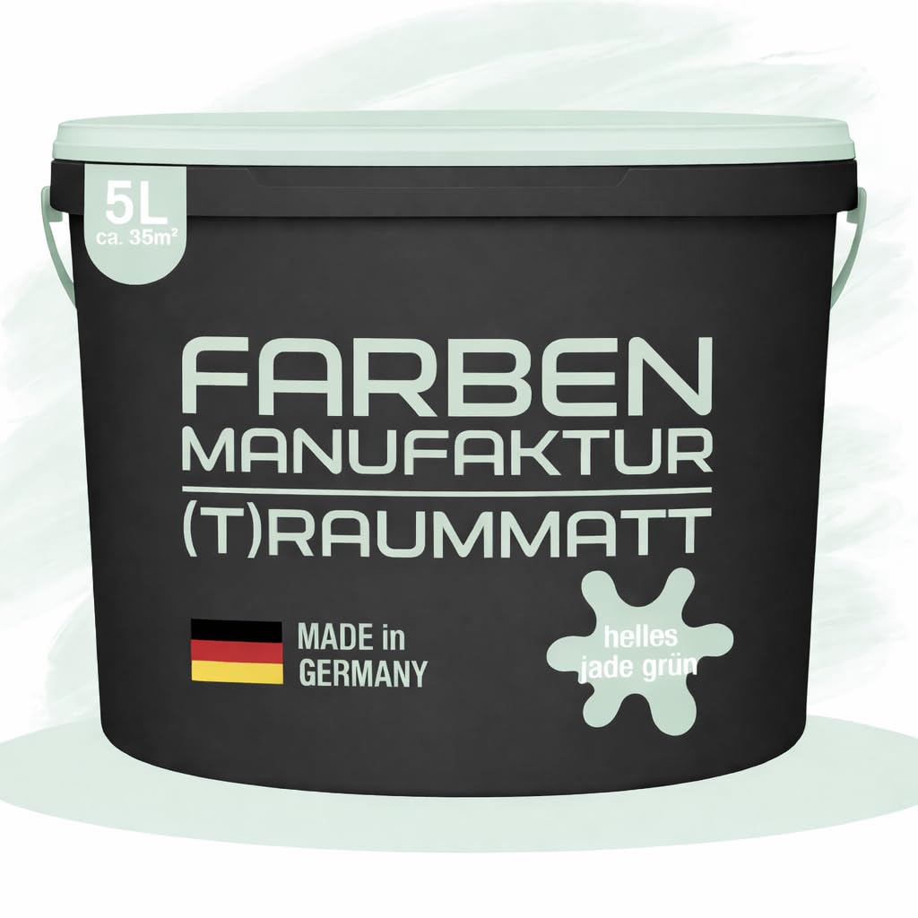 Farben Manufaktur (T) raummatt Wandfarbe Innenwandfarbe Innenfarbe Dispersionsfarbe Trendfarbe 2022 1/2/5/10L, Farbe: luftiges rosa, Größe: 2L