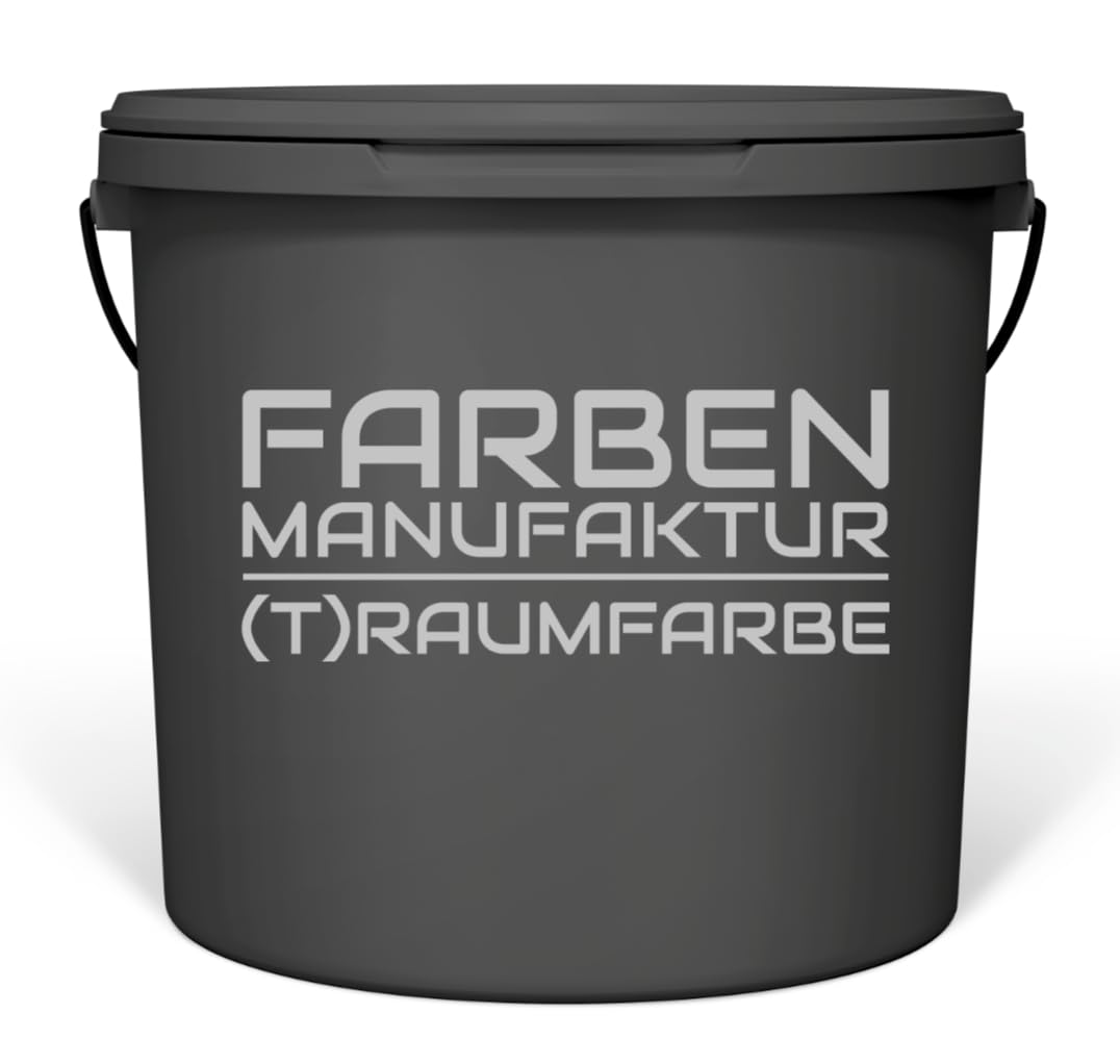 Farben Manufaktur Wandfarbe grau Innenwandfarbe Innenfarbe matt grau RAL Profi direkt deckend 5L, Farbe: RAL 7042 Verkehrsgrau A