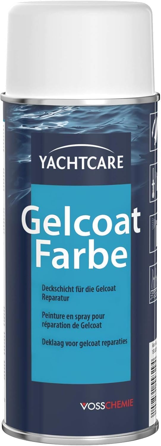 Yachtcare Gelcoat Farbe RAL 9001 400ML - Glänzende Endversiegelung zum Sprühen für Schäden im GFK und Gelcoat