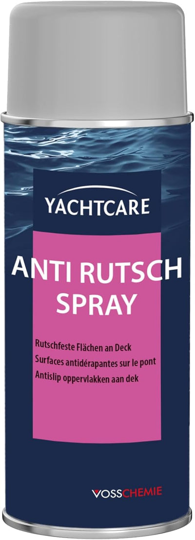 Yachtcare Anti-Rutsch-Spray – Lichtgrau RAL 7035 – Rutschhemmende Beschichtung für GFK, Holz & Metall – 400 ml Spraydose für Deck & Treppen