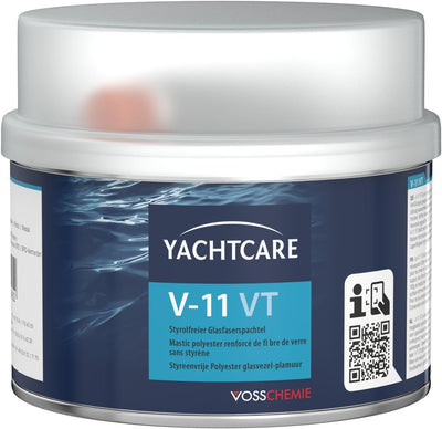Yachtcare Polyesterspachtel 700 g styrolfrei – 2K Glasfaserspachtel für Auto, Boot, Metall, Holz & GFK – geringer Schrumpf, schnell trocken und schleifbar