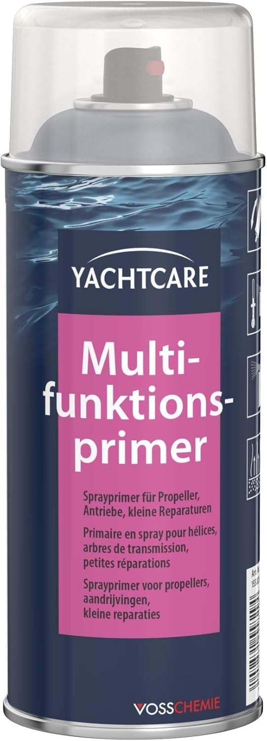 Yachtcare Multifunktionsprimer - Epoxyprimer und Haftvermittler aus der Sprühdose - 400ml - grau