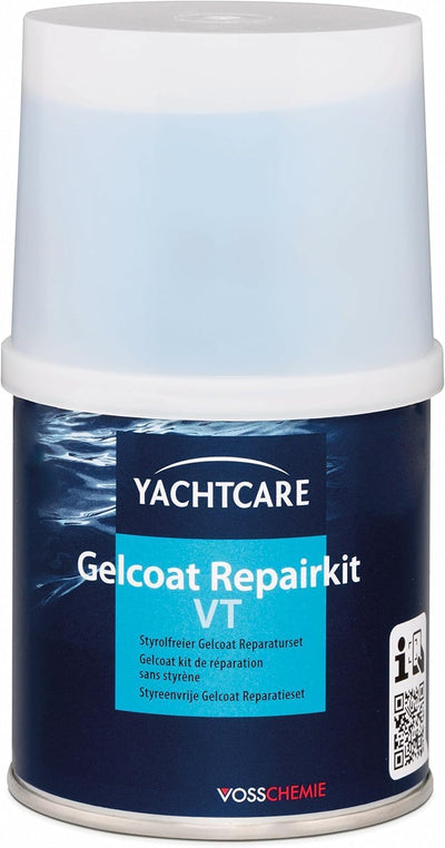 Yachtcare Gelcoat Repair Kit 200g - Für die zuverlässige Reparatur von Gelcoatschäden RAL 9001