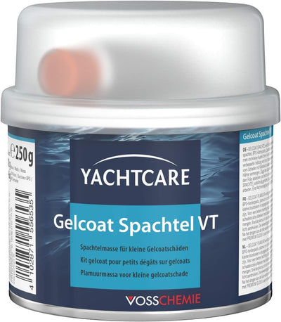 Yachtcare Gelcoat Spachtel weiß 250g- 2K Reparaturspachtel - Ideal für die schnelle Reparatur von Kratzern, Haarrissen Schadstellen und kleinen Löchern