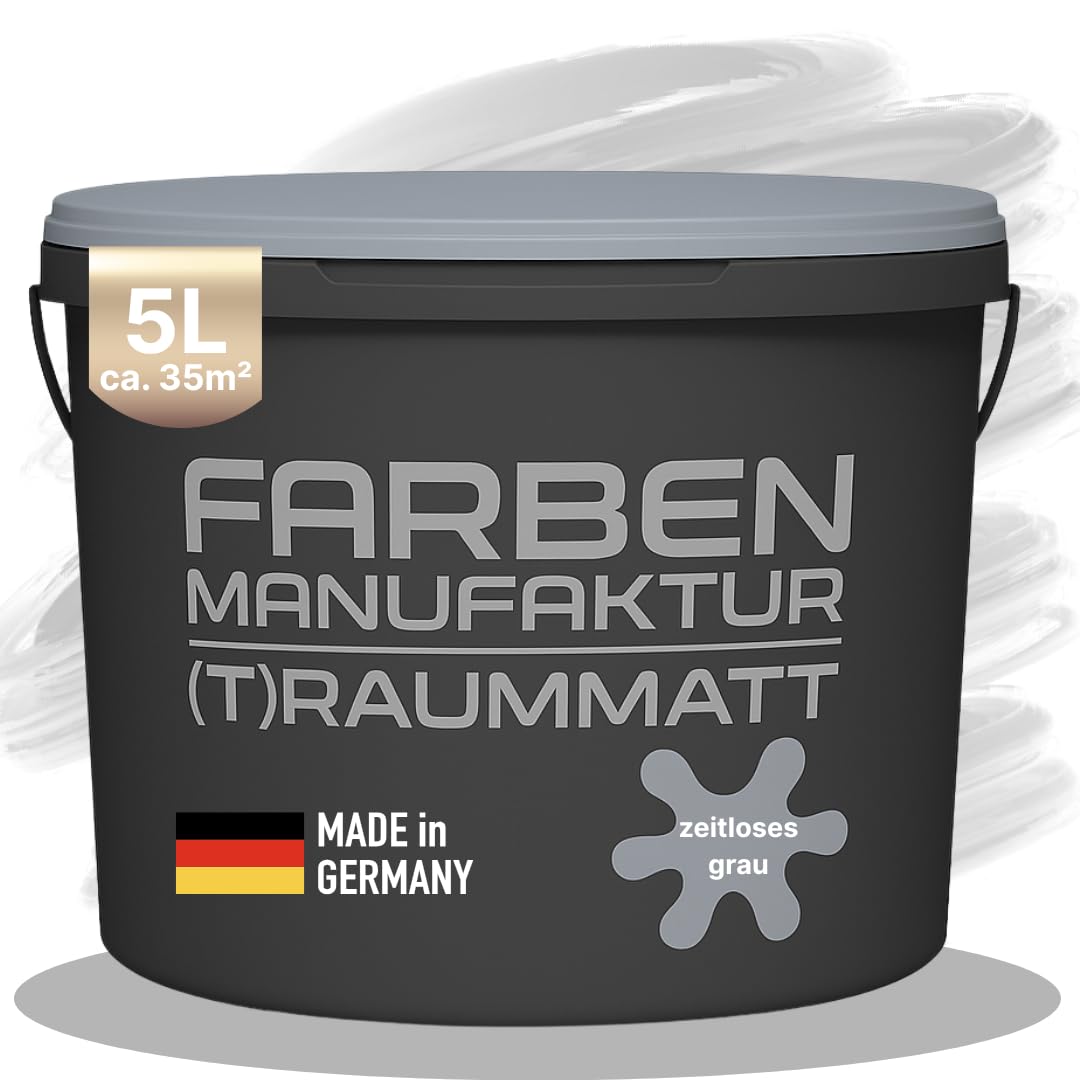 Farben Manufaktur (T) raummatt Wandfarbe Innenwandfarbe Innenfarbe Dispersionsfarbe Trendfarbe 2022 1/2/5/10L, Farbe: luftiges rosa, Größe: 2L