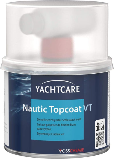 Yachtcare Nautic Topcoat VT 500g, weiß - leicht zu verarbeitender Polyester Schlusslack
