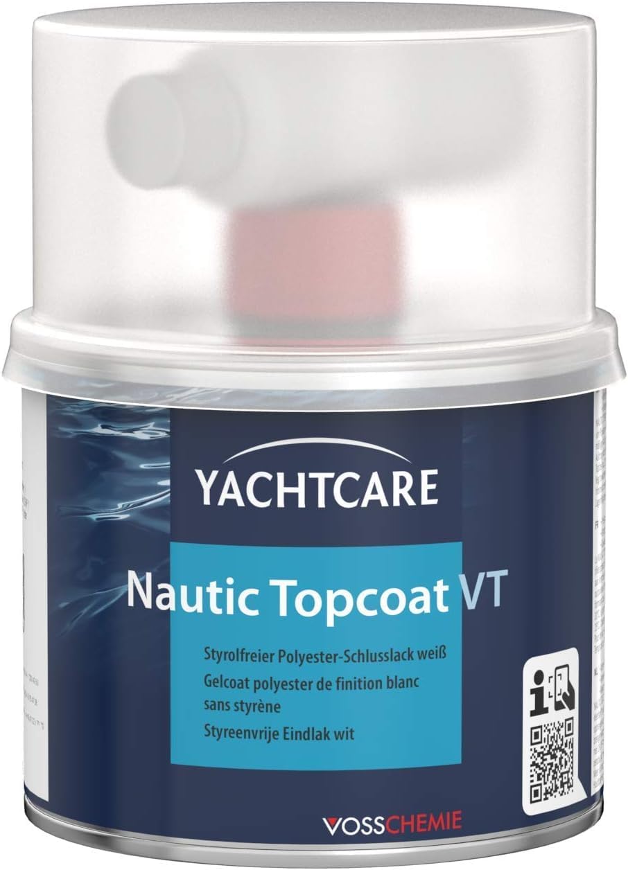 Yachtcare Nautic Topcoat VT 500g, weiß - leicht zu verarbeitender Polyester Schlusslack