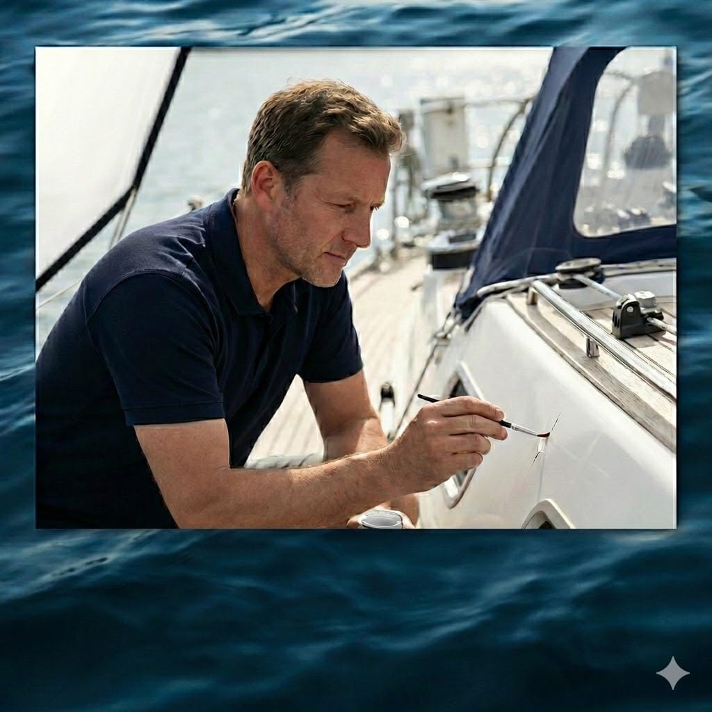 Yachtcare Gelcoat Crack Repair 9ml - Zum Verschließen von Haarrissen & kleinsten Abplatzungen