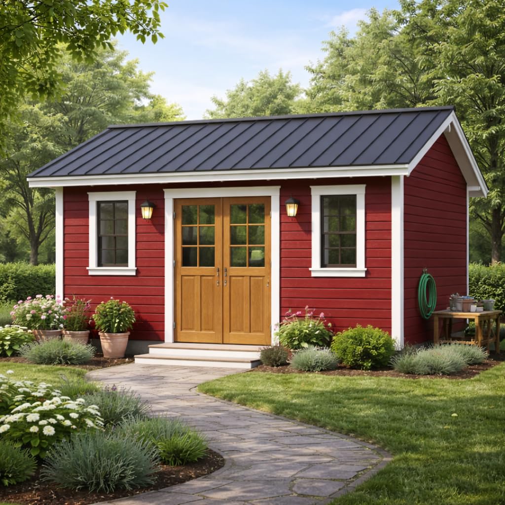 Schwedenfarbe Holzfarbe Außen Wetterfest – Holzschutzfarbe für Fassade, Gartenhaus, Zaun & Scheune – Diffusionsoffen & Nachhaltig Wetterschutzfarbe 2L, Größe: 2L, Farbe: Schweden grün