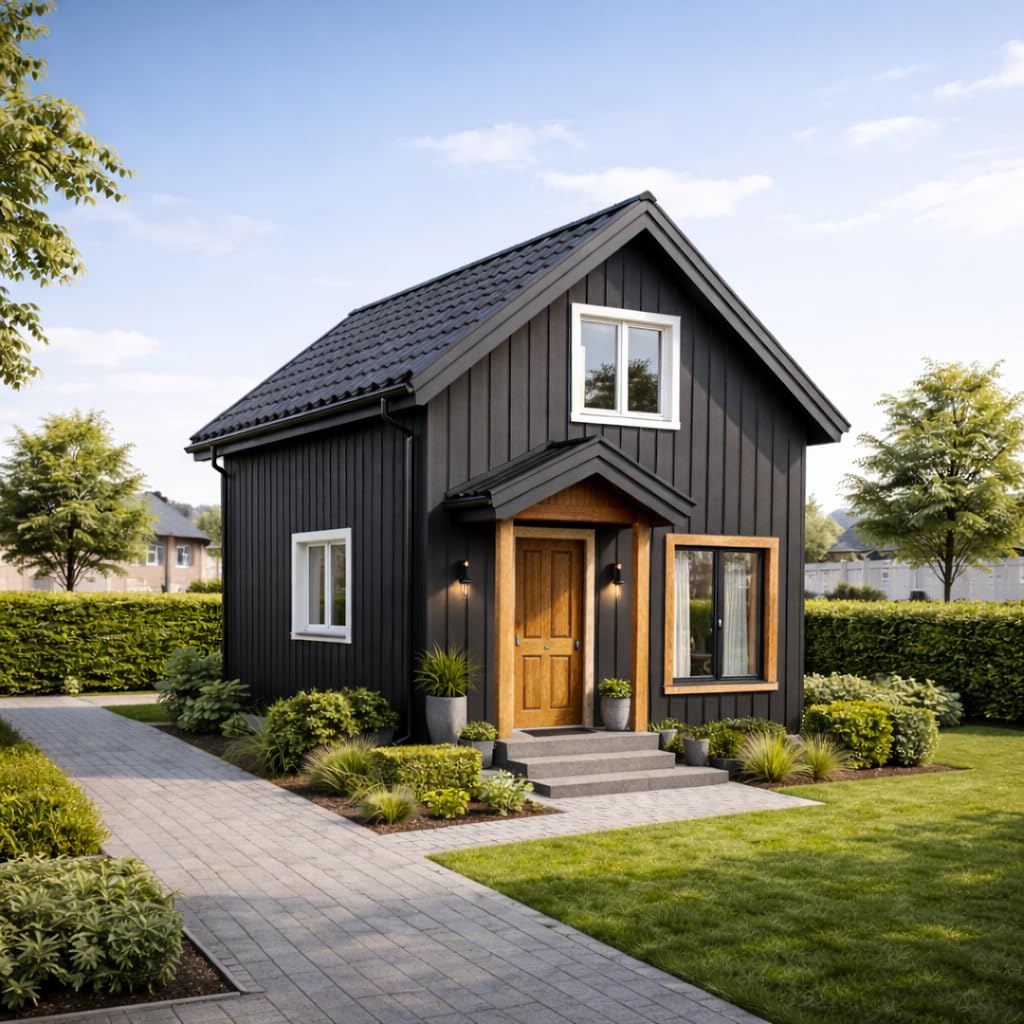 Schwedenfarbe Holzfarbe Außen Wetterfest – Holzschutzfarbe für Fassade, Gartenhaus, Zaun & Scheune – Diffusionsoffen & Nachhaltig Wetterschutzfarbe 2L, Größe: 2L, Farbe: Schweden grün