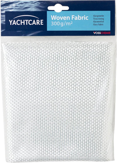 Yachtcare Glasgewebe - Flächengewicht 300G/M² - Weiß | Inhalt 1M² | Hochwertiges Verstärkungsmittel für Reparaturen mit Polyesterharz und Epoxidharz
