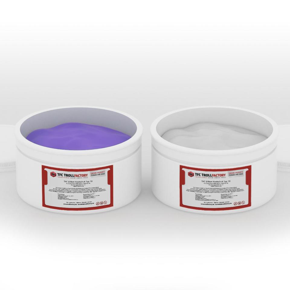TFC Silikon Kautschuk Typ 10 Knetsilikon knetbar mittelhart Shore 38 1:1