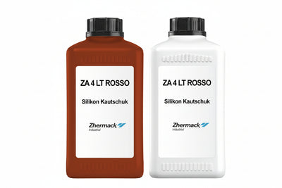 Zhermack Silikon Kautschuk ZA 4 LT Rosso rot weich Shore Härte 4