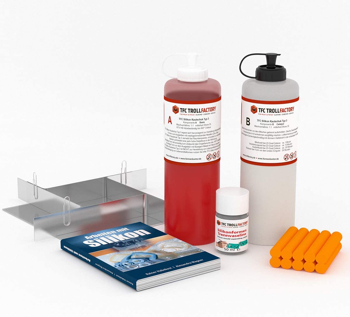 Polyment Starterset Silikon Kautschuk Formenbau HB groß