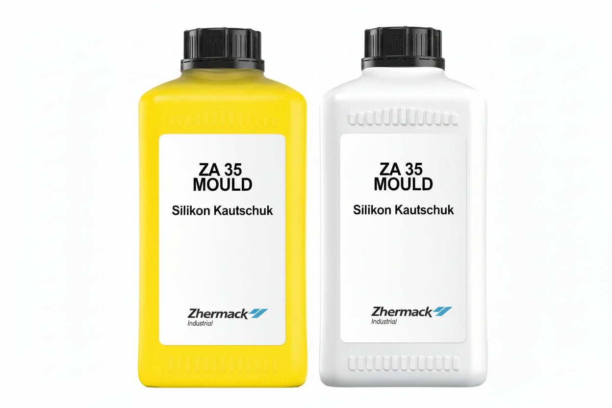 Zhermack Silikon ZA 35 Mould mittelhart gelb Abformsilikon mittelhart 1:1 Dubliersilikon flüssig