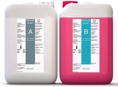 REPLISIL Silikon Kautschuk 25 NF weich Rot Set Dubliersilikon flüssig