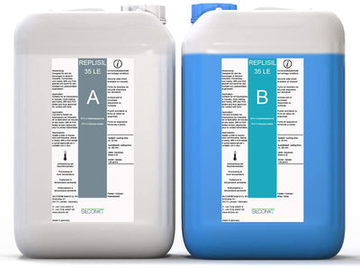 REPLISIL Silikon Kautschuk 35 LE mittelhart Lebensmittel blau Set