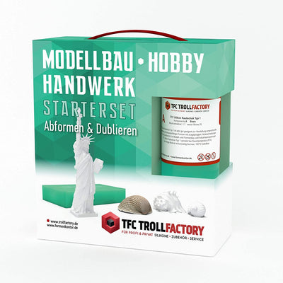 Polyment  Starterset Einsteigerset Abformen Dublieren Formenbau Silikon Kautschuk klein