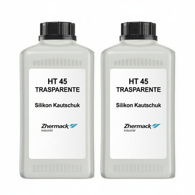 Zhermack Silikon Kautschuk HT 45 TRASPARENT Shore 43