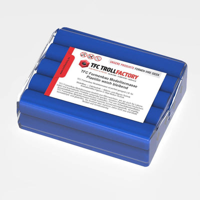 Polyment Formenbau Modelliermasse dunkelblau Plastilin weich bleibend schwefelfrei