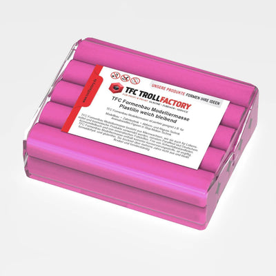 Polyment  Formenbau Modelliermasse pink Plastilin weich bleibend schwefelfrei